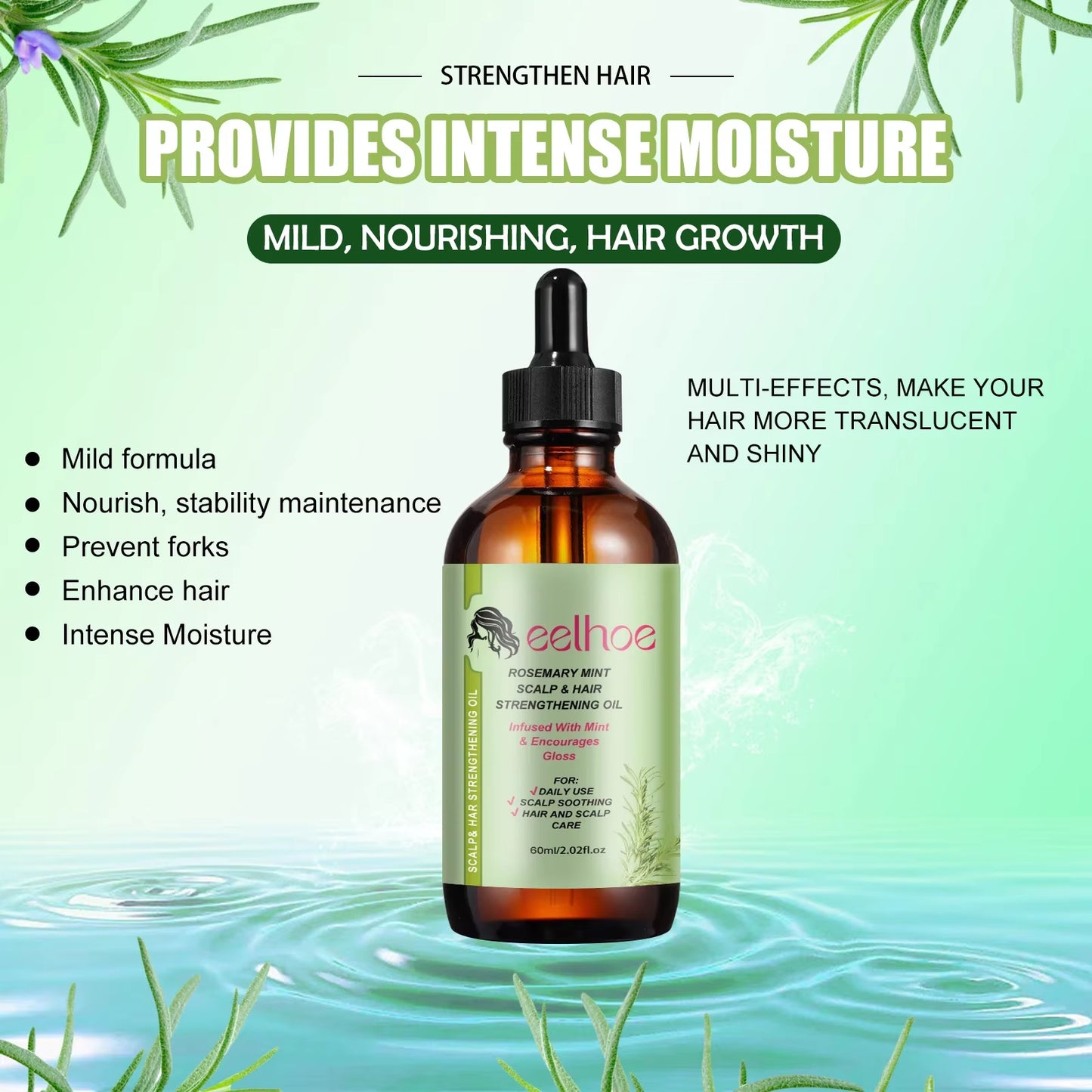 Rosemary Hair Care Oil for growth and prosperity